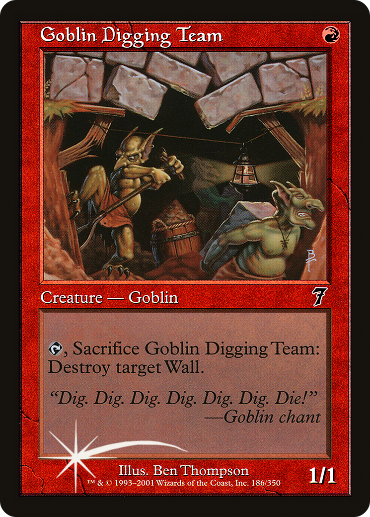 Goblin Digging Team (186) - Seventh Edition