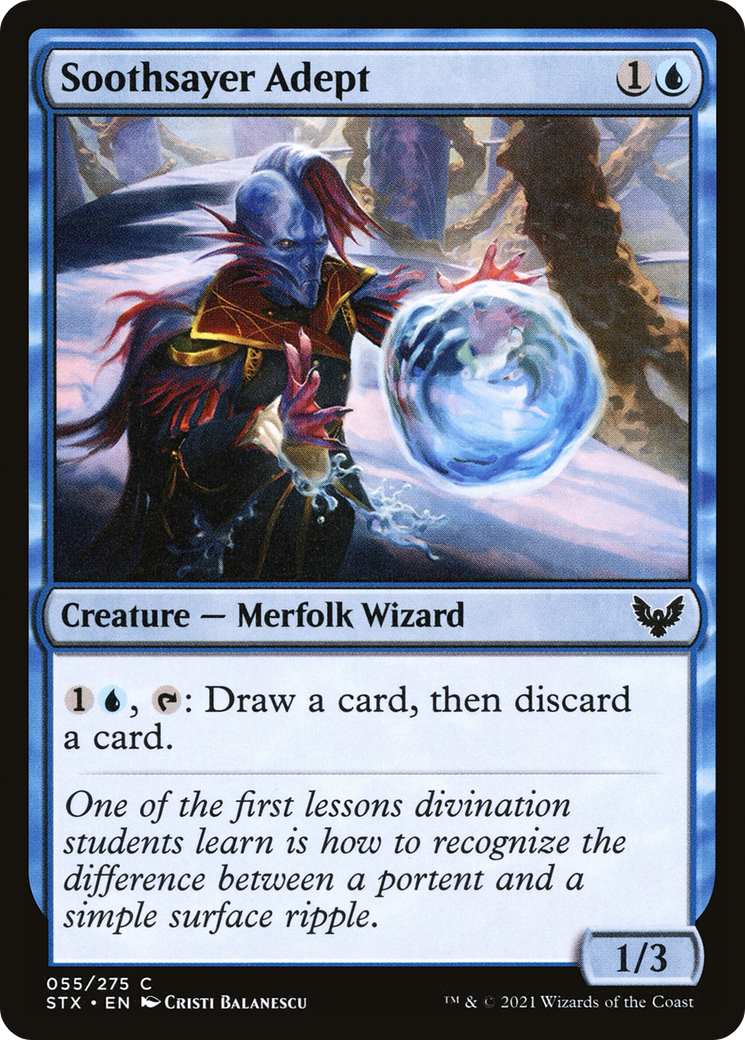 Soothsayer Adept (055) Foil - Strixhaven: School of Mages