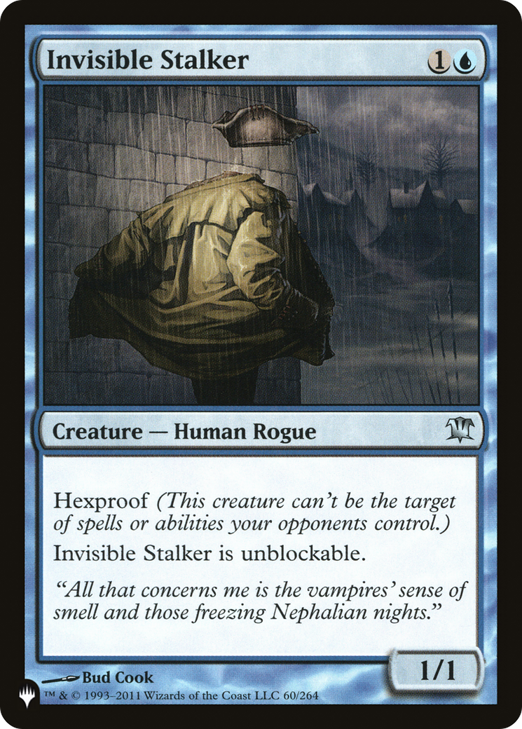 Invisible Stalker (ISD-60) - The List