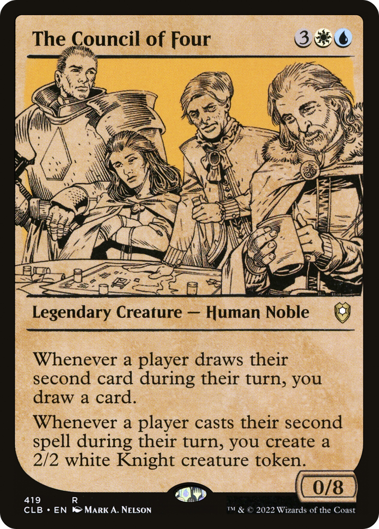 The Council of Four (Showcase) (419) Foil - Commander Legends: Battle for Baldur's Gate
