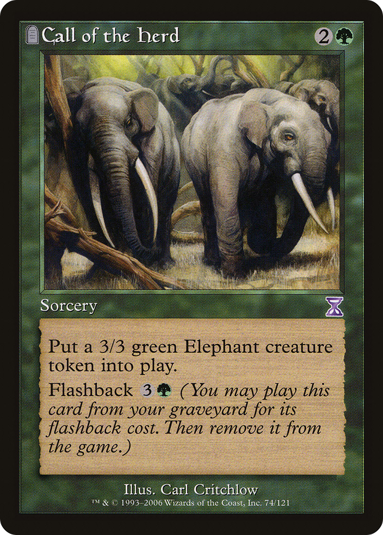 Call of the Herd (Retro) (074) Foil - Time Spiral Timeshifted