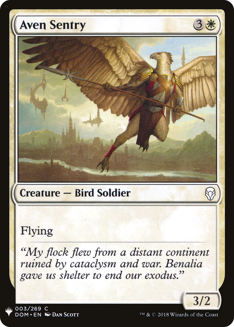 Aven Sentry (003) - The List