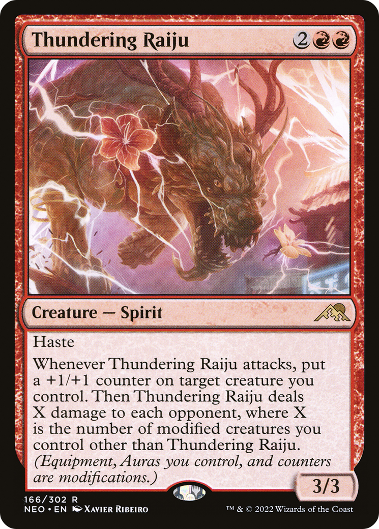Thundering Raiju (166) - Kamigawa: Neon Dynasty