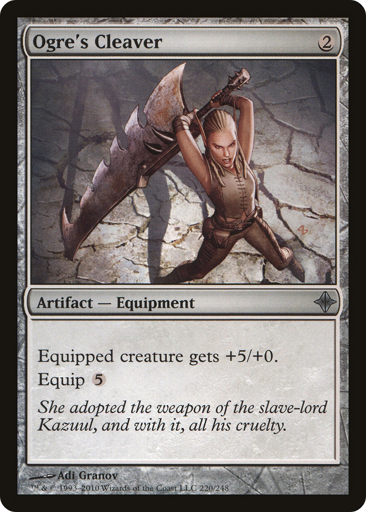 Ogre's Cleaver (220) Foil - Rise of the Eldrazi