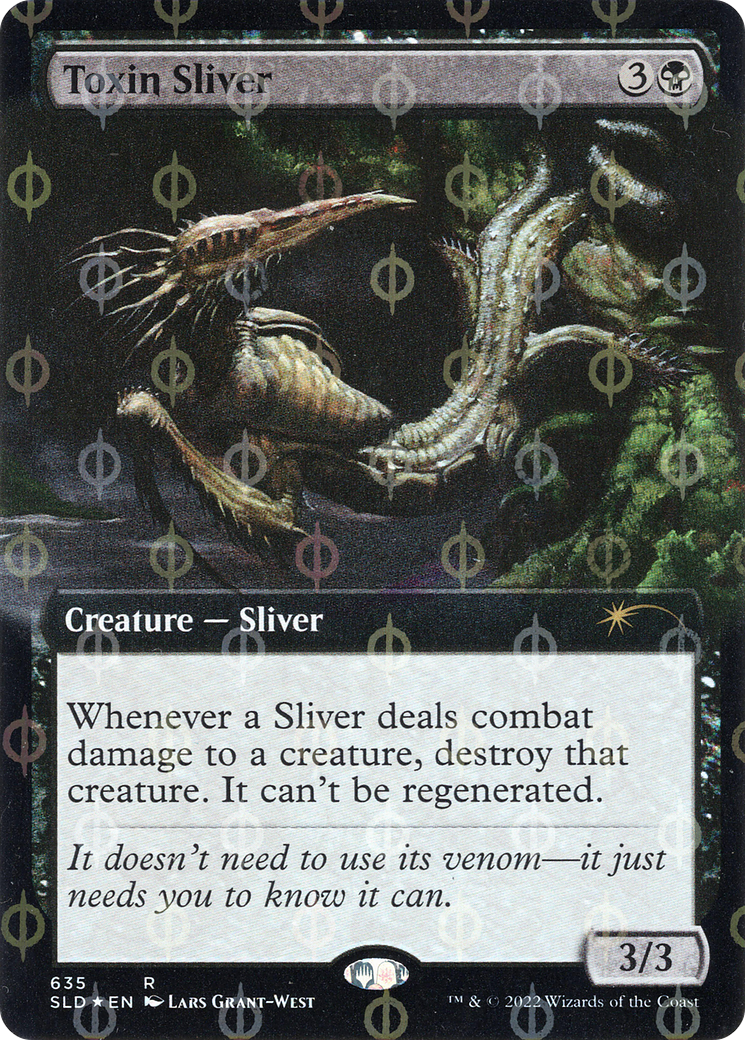 Toxin Sliver (Extended Art) (Step-and-Compleat Foil) (Extended Art) (635) Foil - Secret Lair Drop