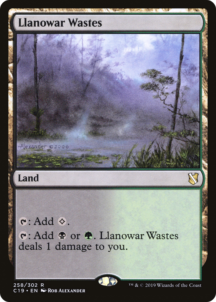 Llanowar Wastes (258) - Commander 2019