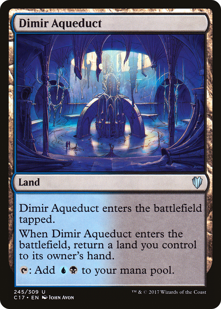 Dimir Aqueduct (245) - Commander 2017