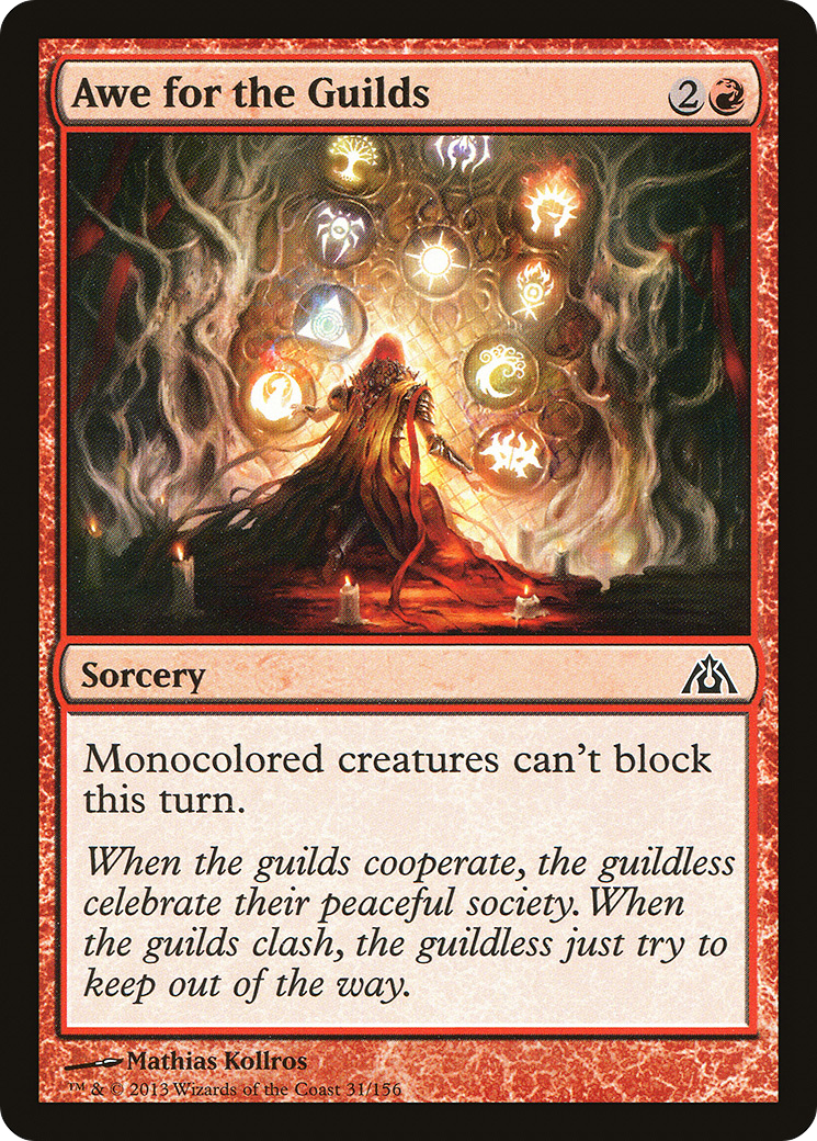 Awe for the Guilds (031) Foil - Dragon's Maze