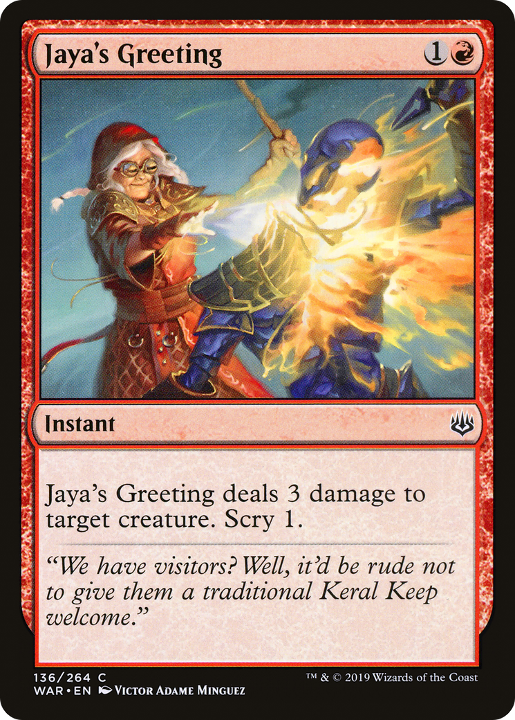 Jaya's Greeting (136) - War of the Spark