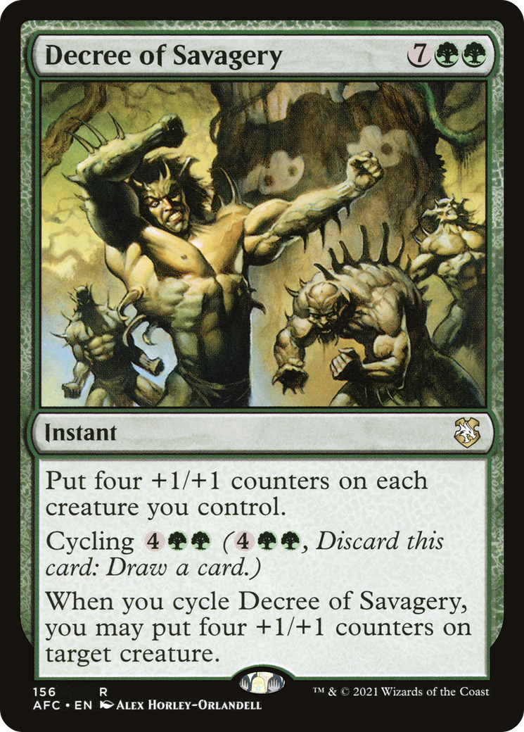 Decree of Savagery (156) - Forgotten Realms Commander