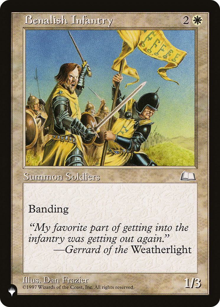 Benalish Infantry (Retro) (WTH-8) - The List