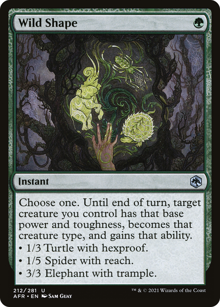 Wild Shape (212) Foil - Adventures in the Forgotten Realms