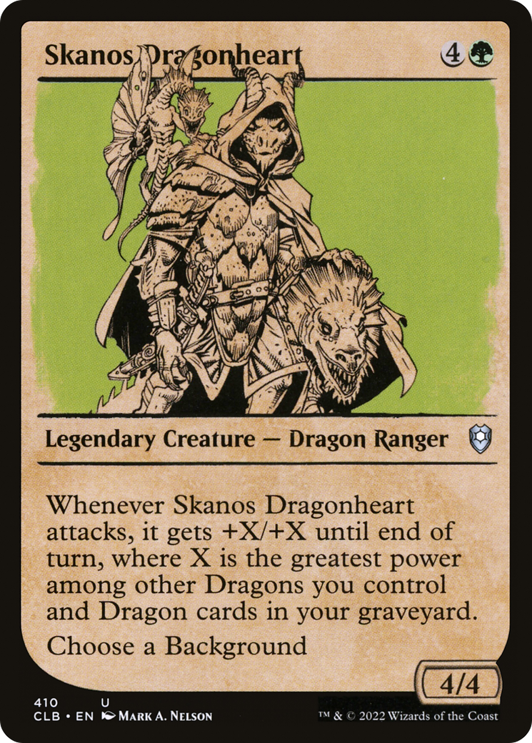 Skanos Dragonheart (Showcase) (410) - Commander Legends: Battle for Baldur's Gate