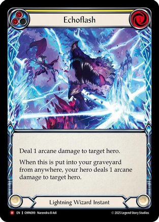 Echoflash (OMN099) Rainbow Foil - Omens of the Third Age