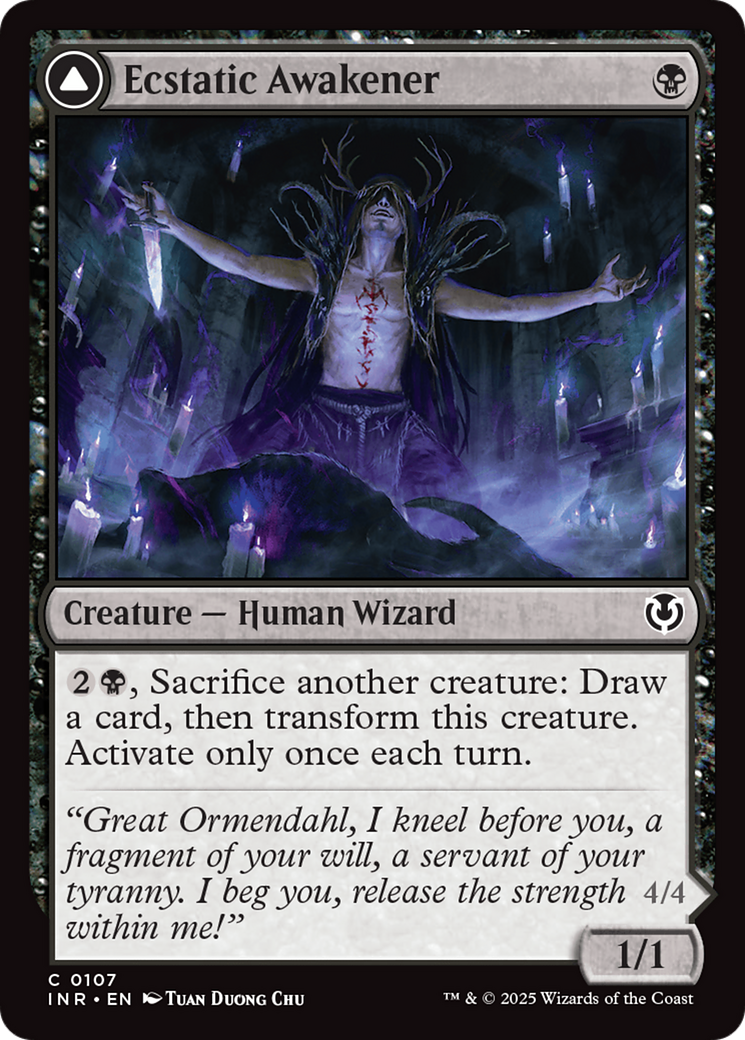 Ecstatic Awakener // Awoken Demon (107) Foil - Innistrad Remastered