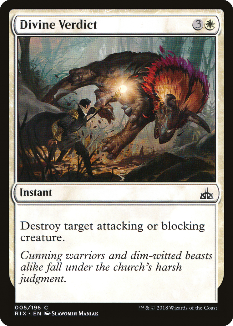 Divine Verdict (005) Foil - Rivals of Ixalan