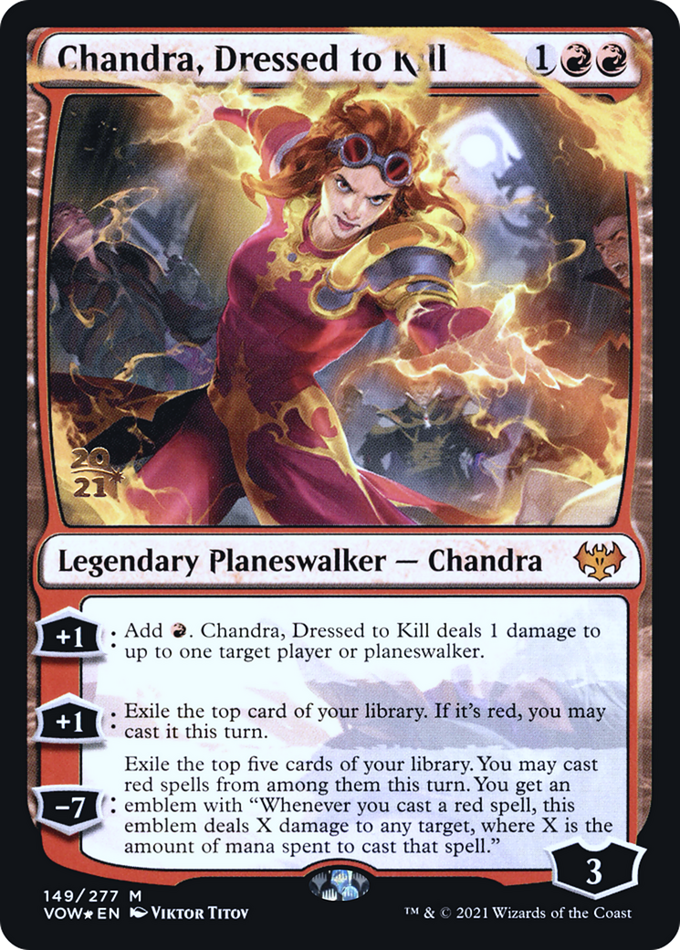 Chandra, Dressed to Kill (149s) Foil - Innistrad: Crimson Vow Promos