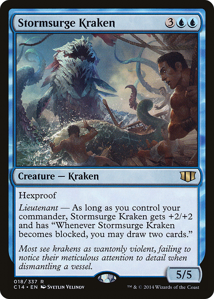 Stormsurge Kraken (018) - Commander 2014