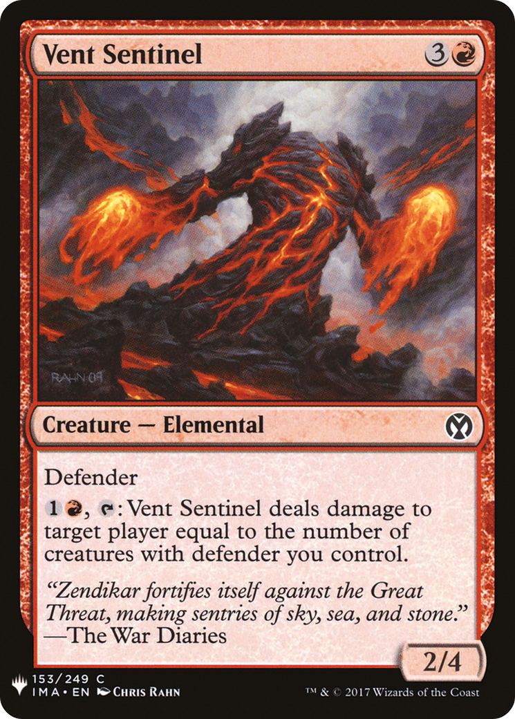 Vent Sentinel (IMA-153) - The List