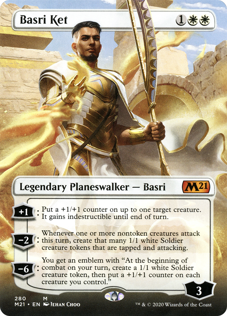 Basri Ket (Borderless) (280) Foil - Core Set 2021