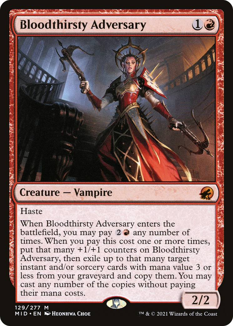 Bloodthirsty Adversary (129) Foil - Innistrad: Midnight Hunt
