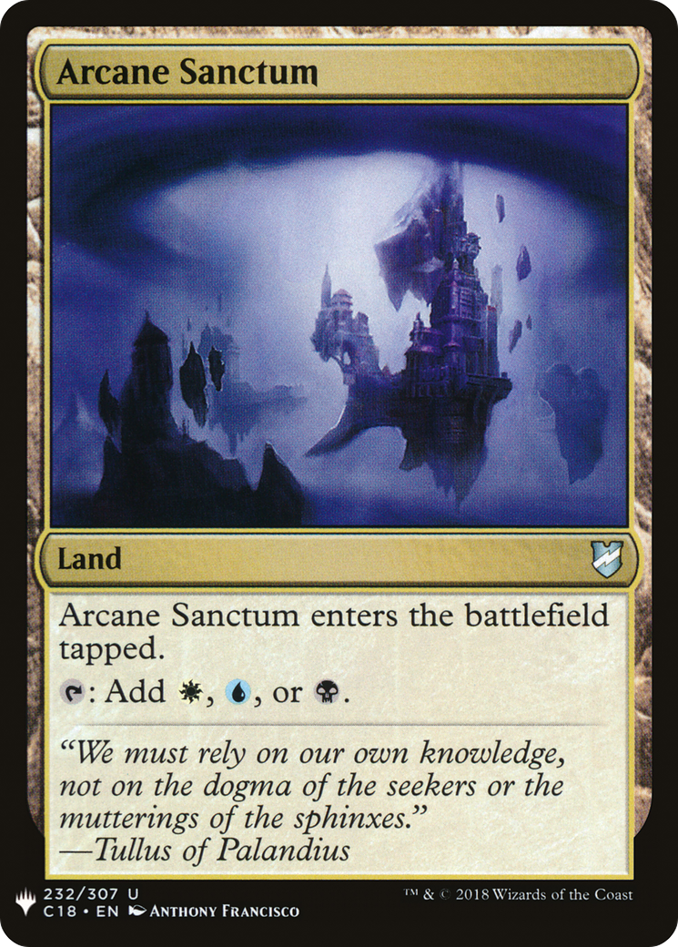 Arcane Sanctum (C18) (232) - The List