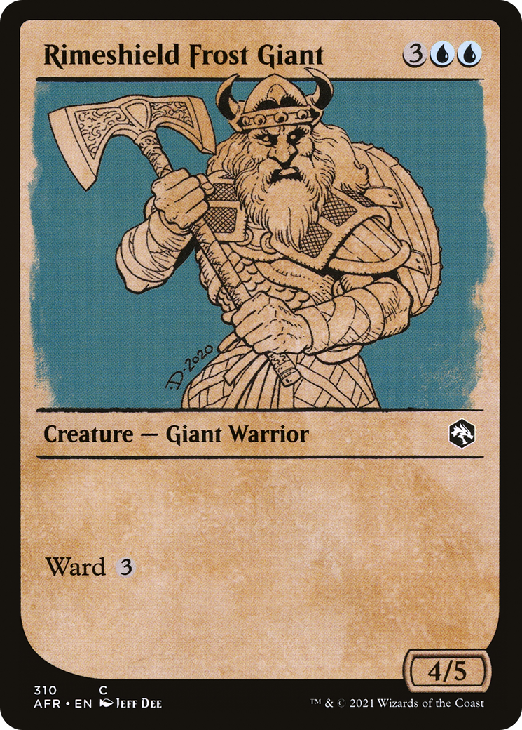 Rimeshield Frost Giant (Showcase) (310) Foil - Adventures in the Forgotten Realms