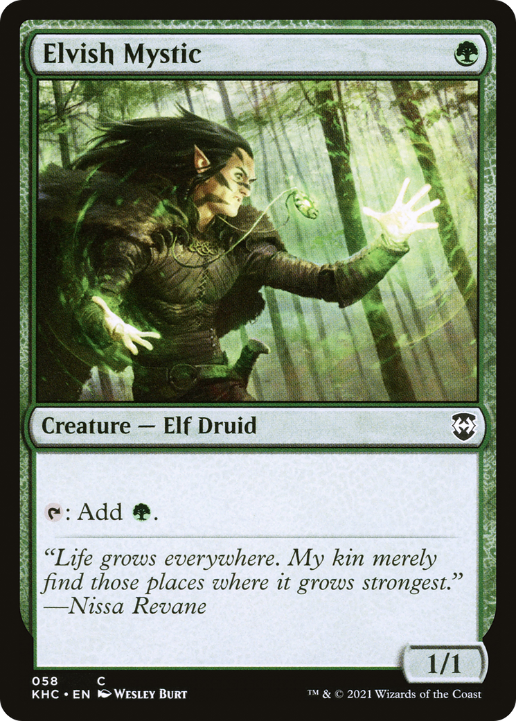 Elvish Mystic (058) - Kaldheim Commander