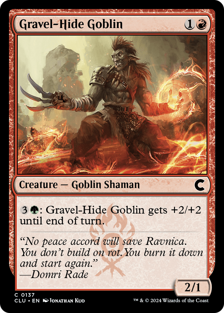 Gravel-Hide Goblin (137) - Ravnica: Clue Edition