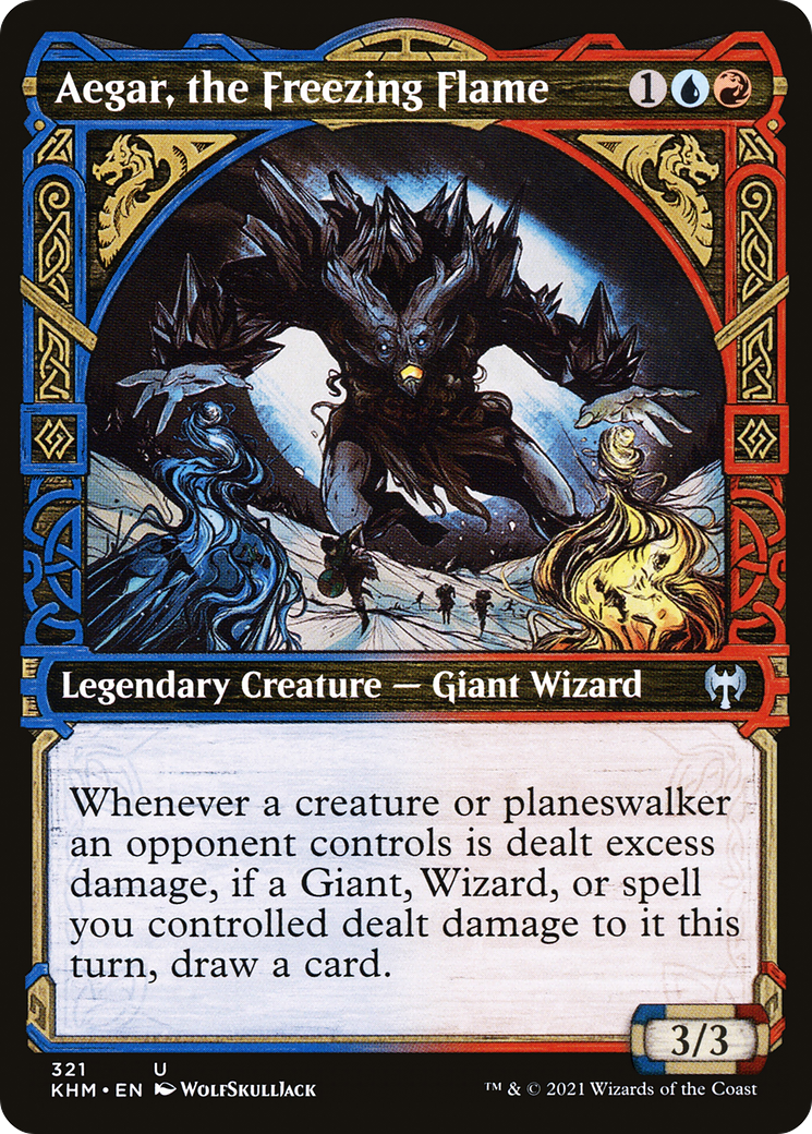 Aegar, the Freezing Flame (Showcase) (321) Foil - Kaldheim