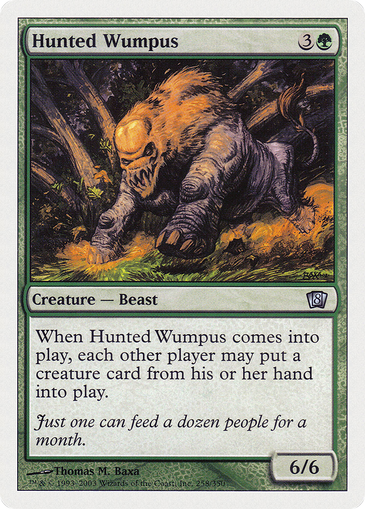 Hunted Wumpus (258) Foil - Eighth Edition