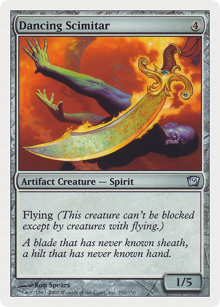 Dancing Scimitar (292) Foil - Ninth Edition