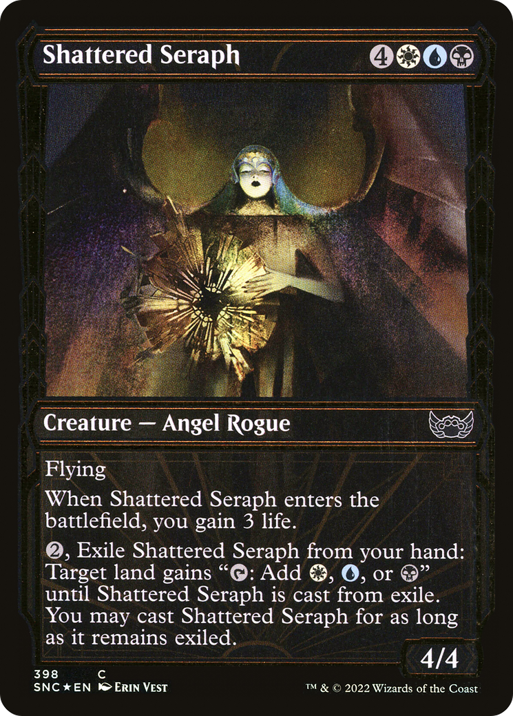 Shattered Seraph (Gilded Foil) (398) Foil - Streets of New Capenna