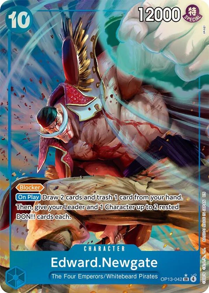 Edward.Newgate (Alternate Art) (OP13-042) Foil
