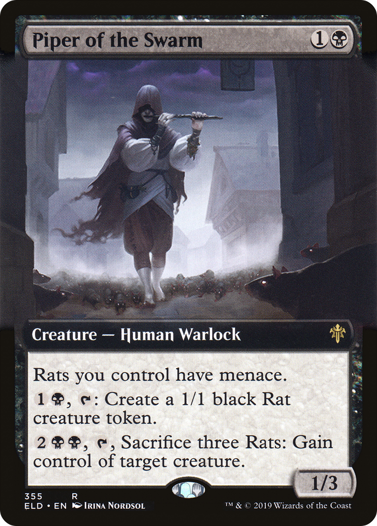 Piper of the Swarm (Extended Art) (355) - Throne of Eldraine