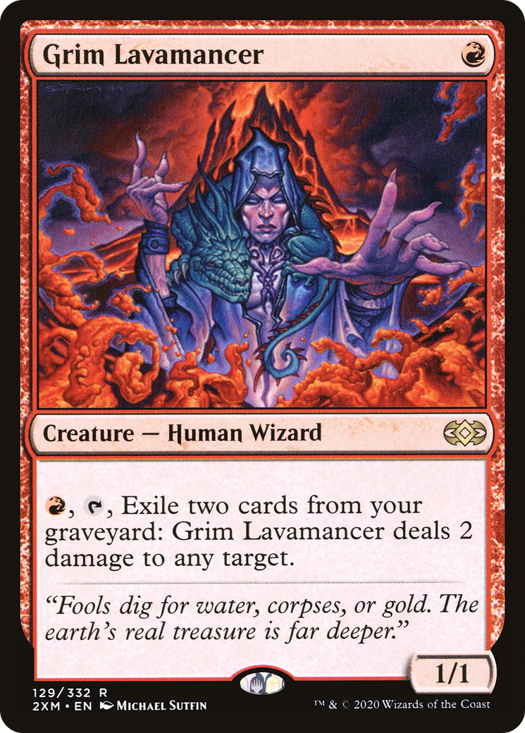 Grim Lavamancer (129) Foil - Double Masters