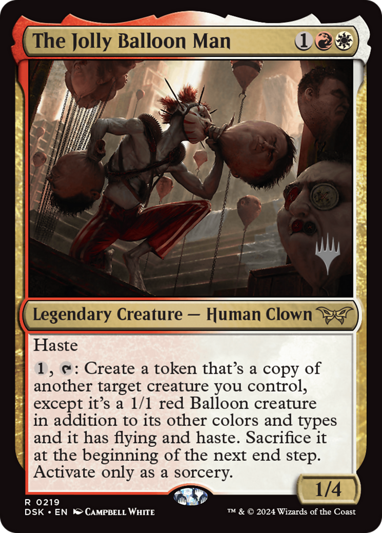 The Jolly Balloon Man (219p) Foil - Duskmourn: House of Horror Promos
