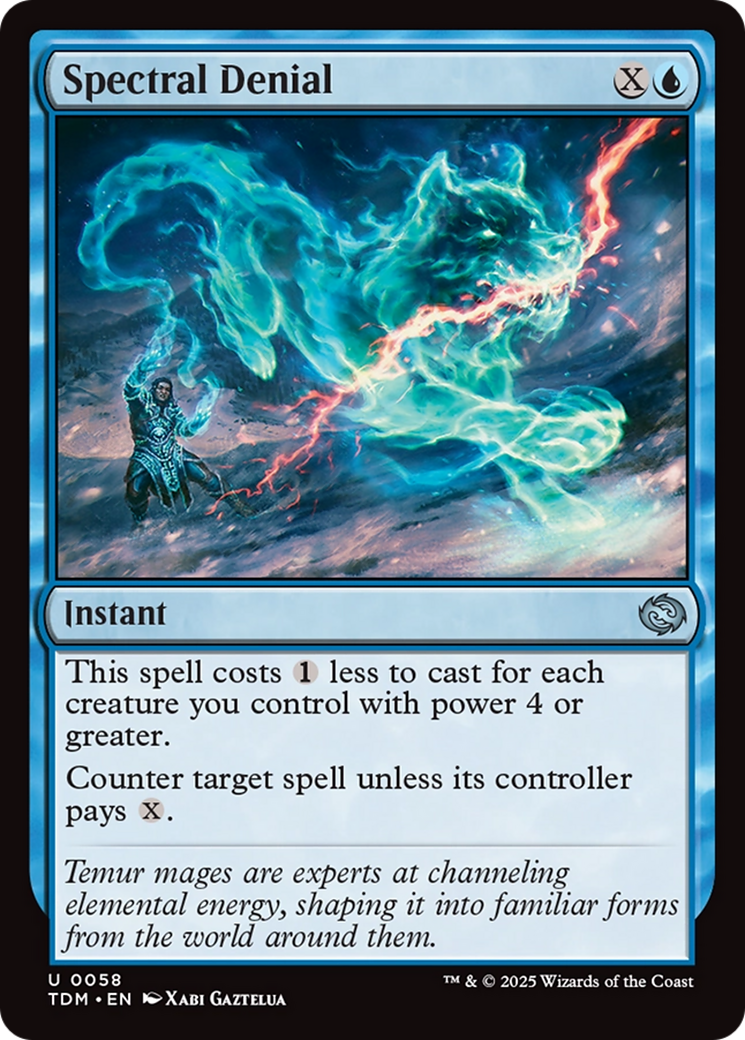 Spectral Denial (058) Foil - Tarkir: Dragonstorm