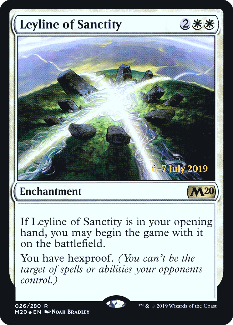 Leyline of Sanctity (26s) Foil - Core Set 2020 Promos