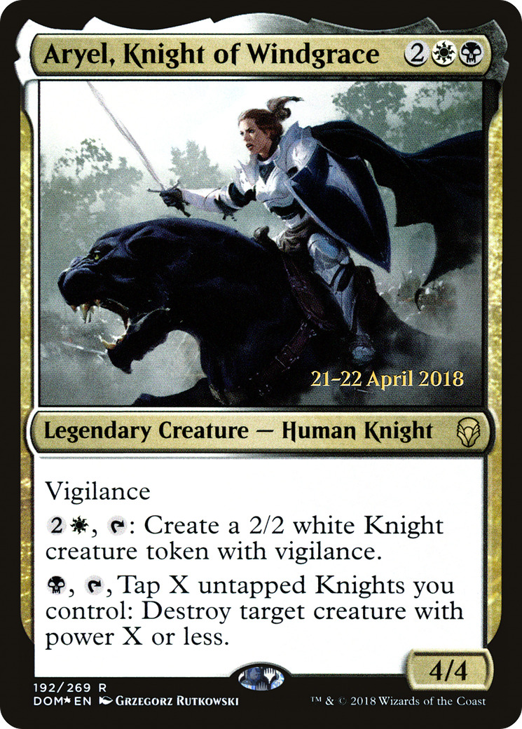 Aryel, Knight of Windgrace (192) Foil - Dominaria Promos