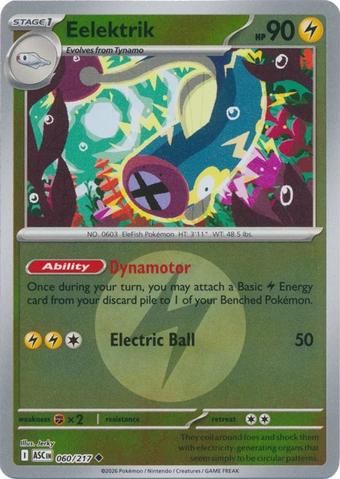Eelektrik (Energy Symbol Pattern) (60) Reverse Holofoil - Ascended Heroes