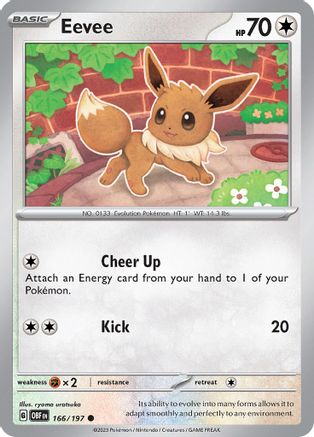Eevee (166) Reverse Holofoil - Obsidian Flames