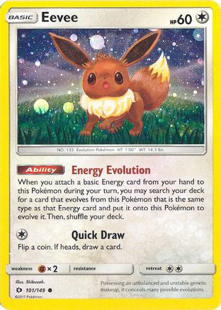 Eevee (Cosmos Holo) (101) Holofoil - Miscellaneous Cards & Products