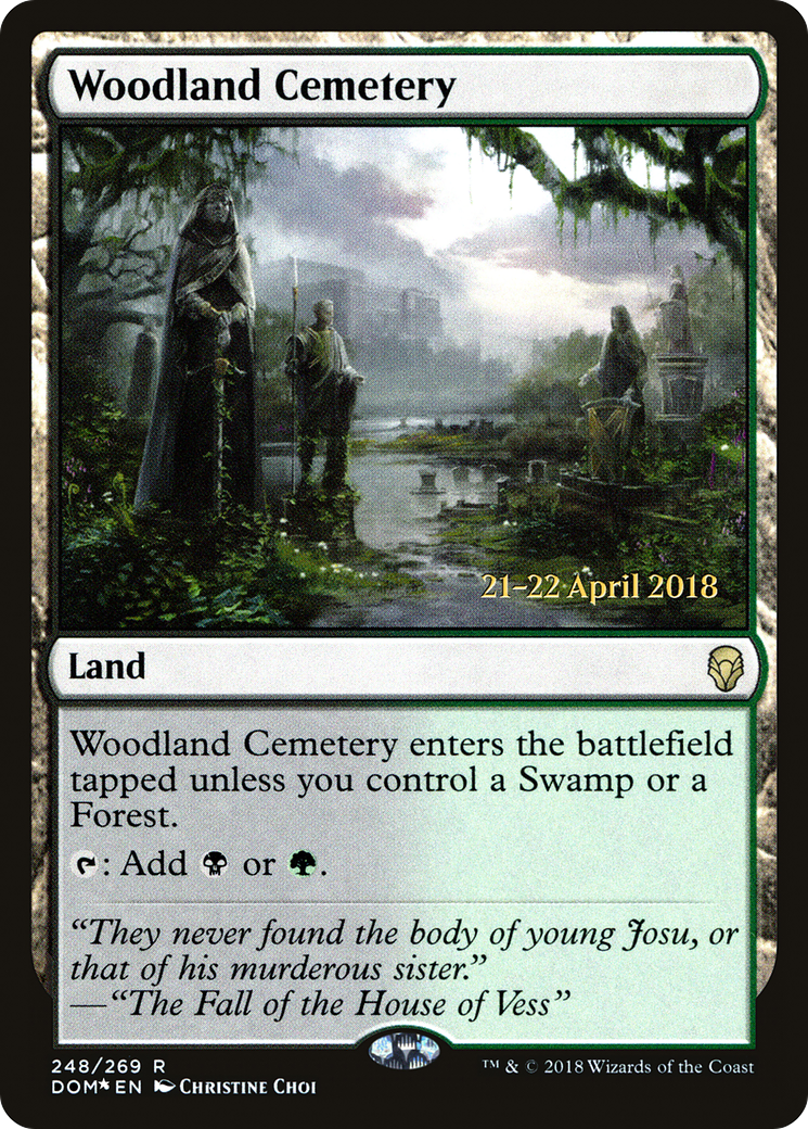 Woodland Cemetery (248s) Foil - Dominaria Promos
