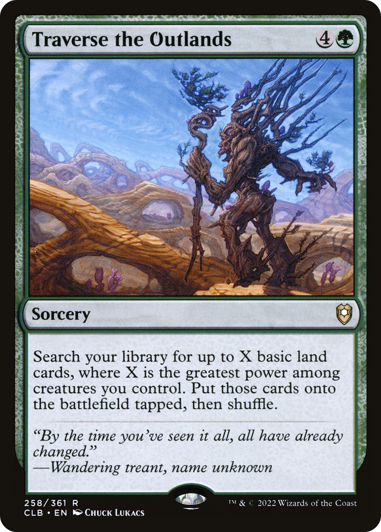 Traverse the Outlands (258) Foil - Commander Legends: Battle for Baldur's Gate