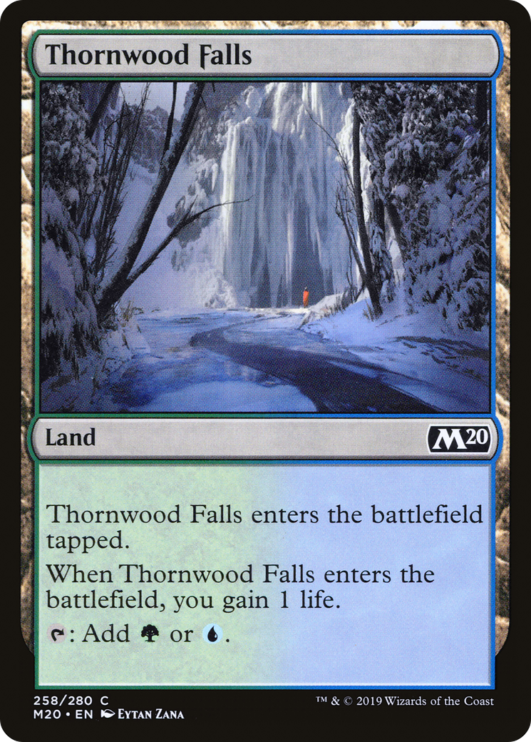 Thornwood Falls (258) Foil - Core Set 2020