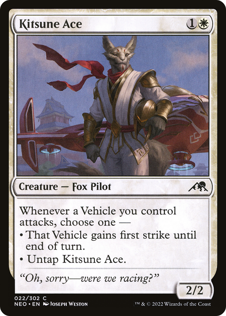 Kitsune Ace (022) Foil - Kamigawa: Neon Dynasty