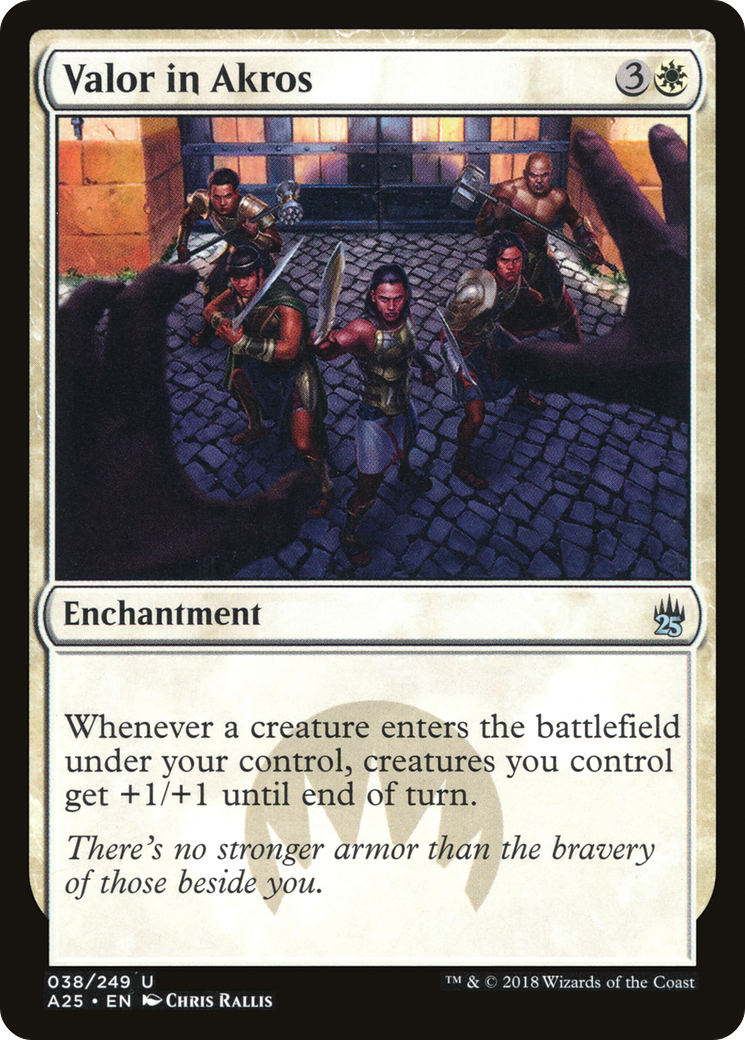 Valor in Akros (038) Foil - Masters 25