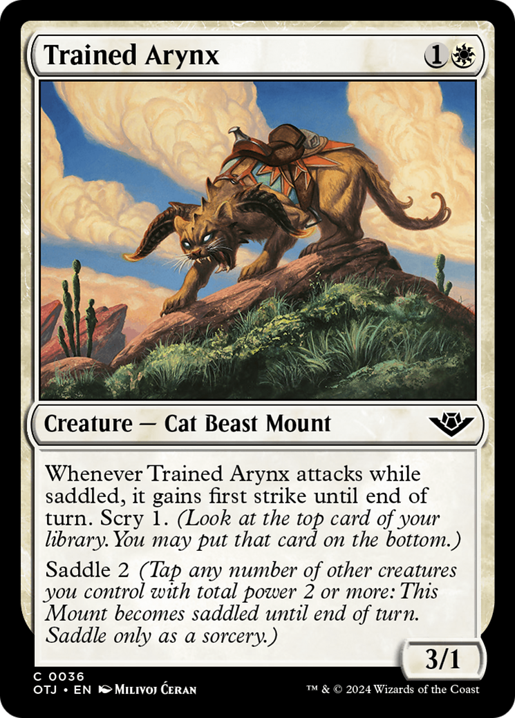 Trained Arynx (036) Foil - Outlaws of Thunder Junction