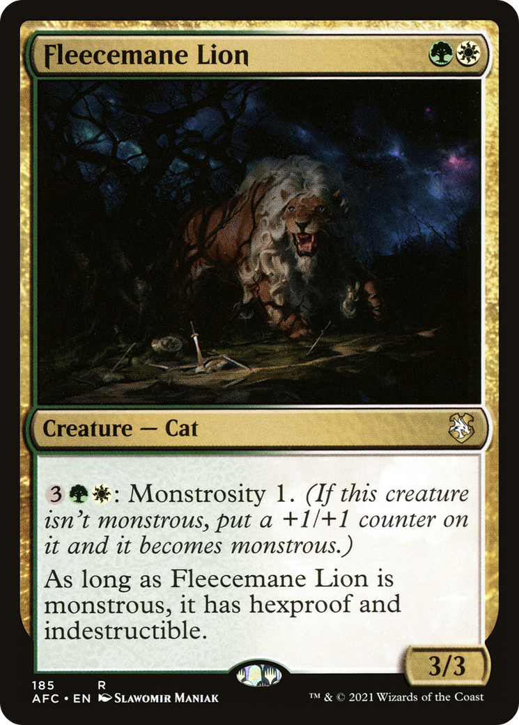 Fleecemane Lion (185) - Forgotten Realms Commander